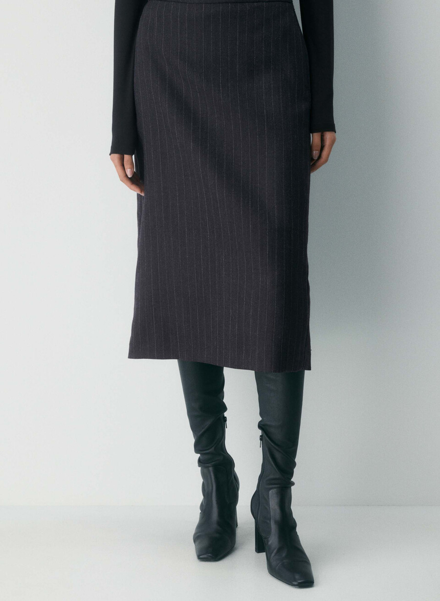 stiletto-wollrock elio stripe dn nvdg