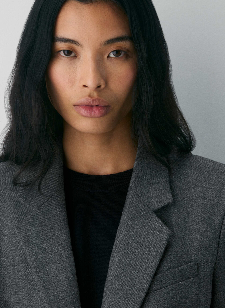 bette wollblazer heather charcoal