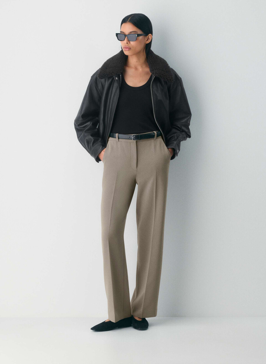 neue agenturhose - sway crepe turner taupe