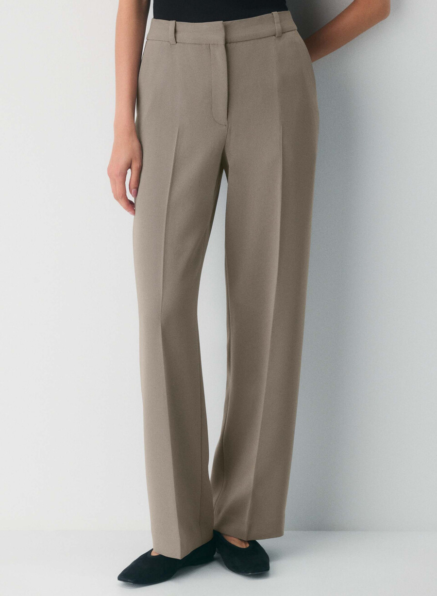 neue agenturhose - sway crepe turner taupe