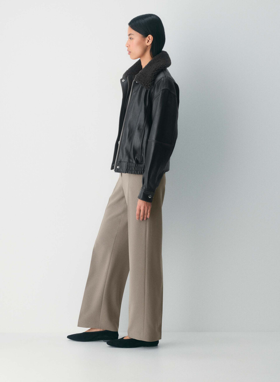 neue agenturhose - sway crepe turner taupe