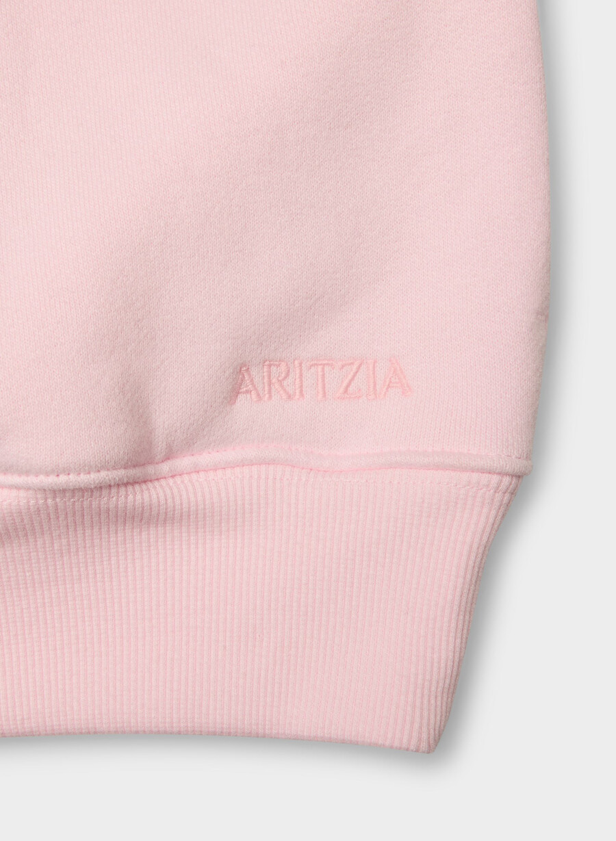 kuscheliges sweatfleece mega raglan stehkragen-shirt villa pink