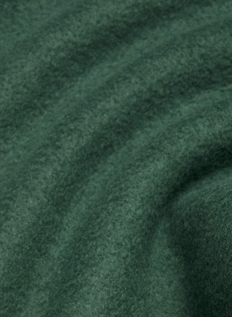 kuscheliges sweatfleece mega raglan stehkragen-shirt campus green
