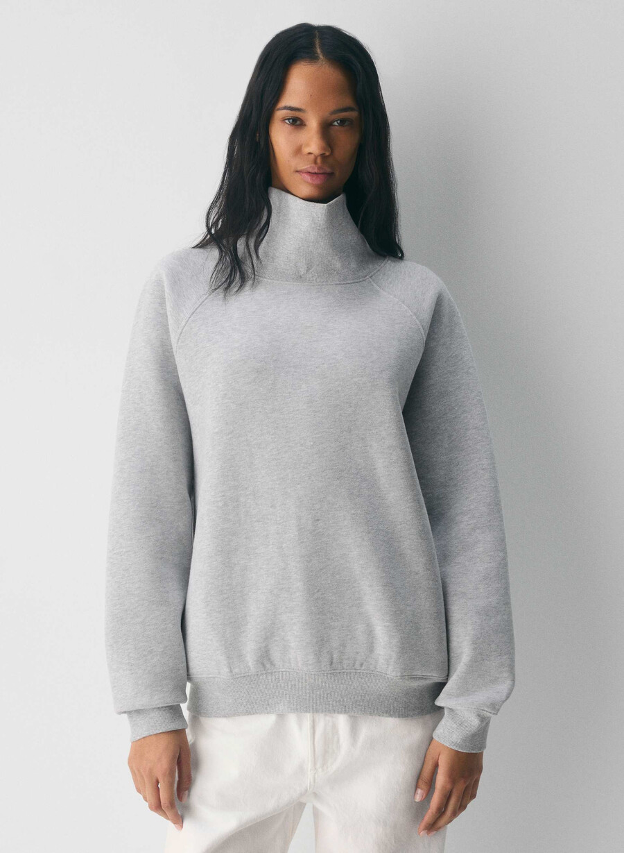 kuscheliges sweatfleece mega raglan stehkragen helther chrome