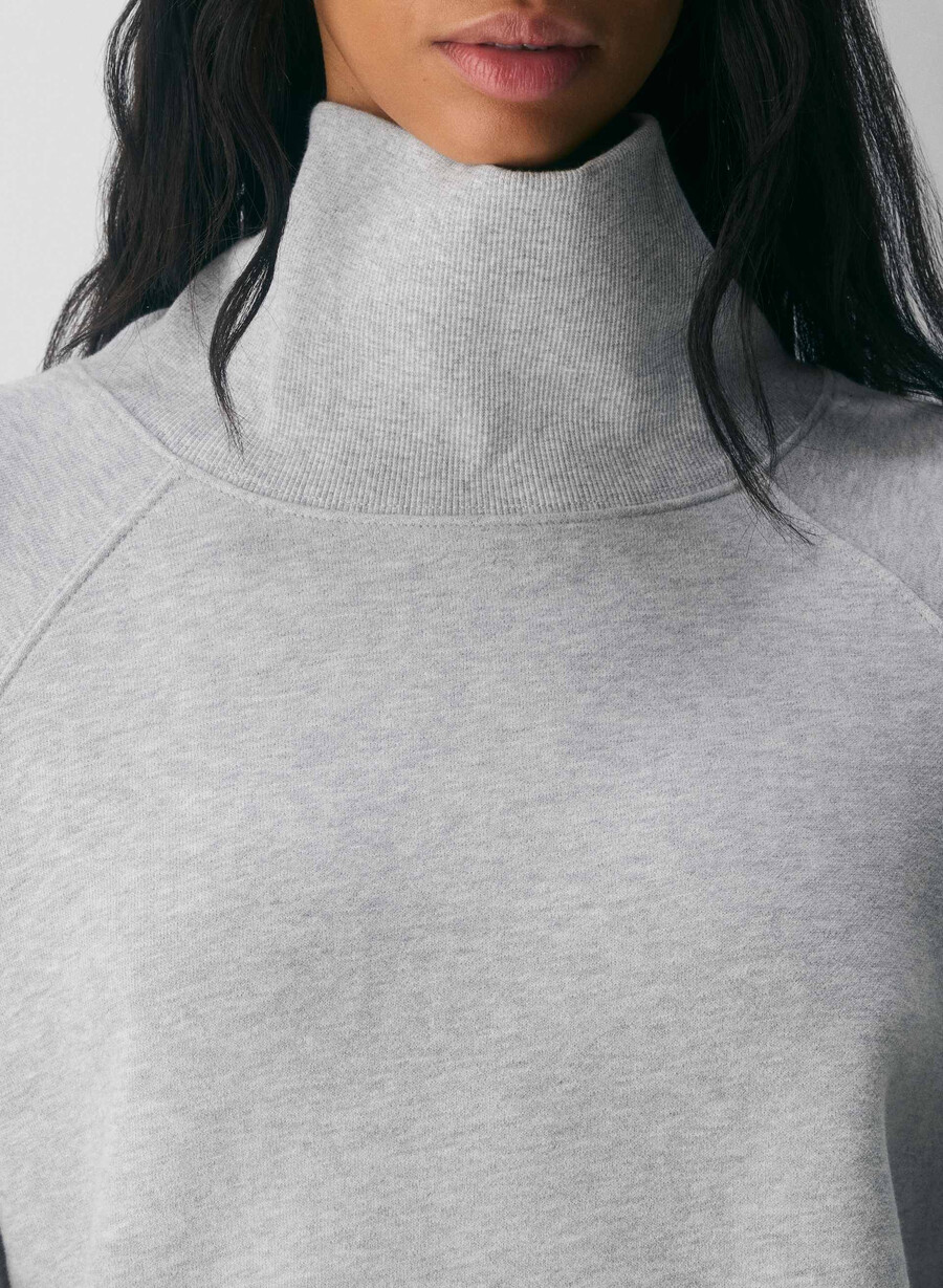 kuscheliges sweatfleece mega raglan stehkragen helther chrome