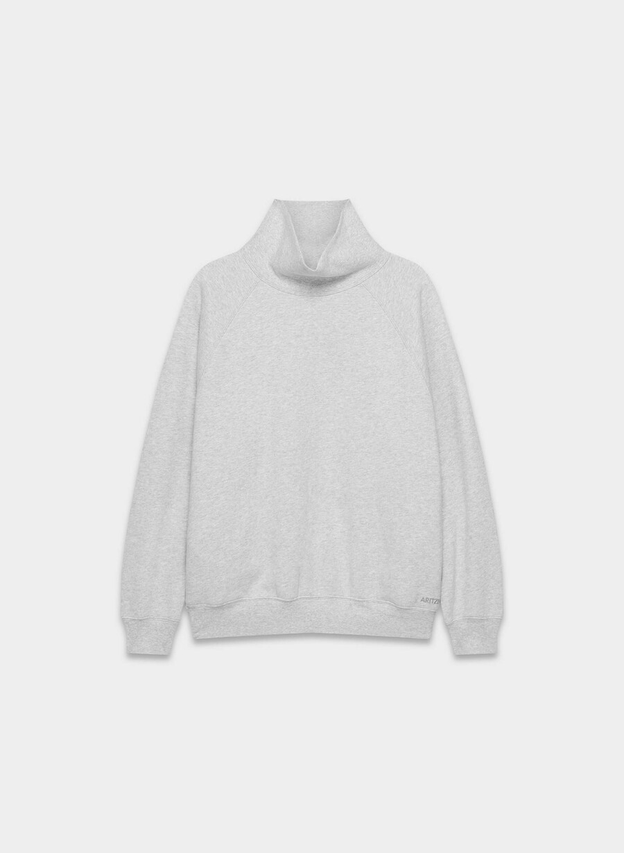kuscheliges sweatfleece mega raglan stehkragen helther chrome