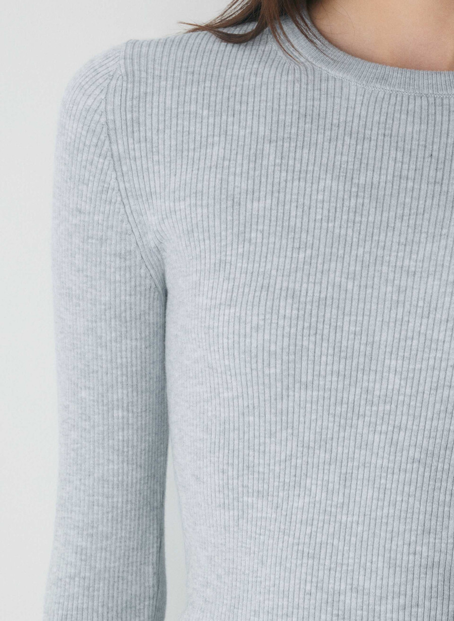 hush sweater h.light cool grey