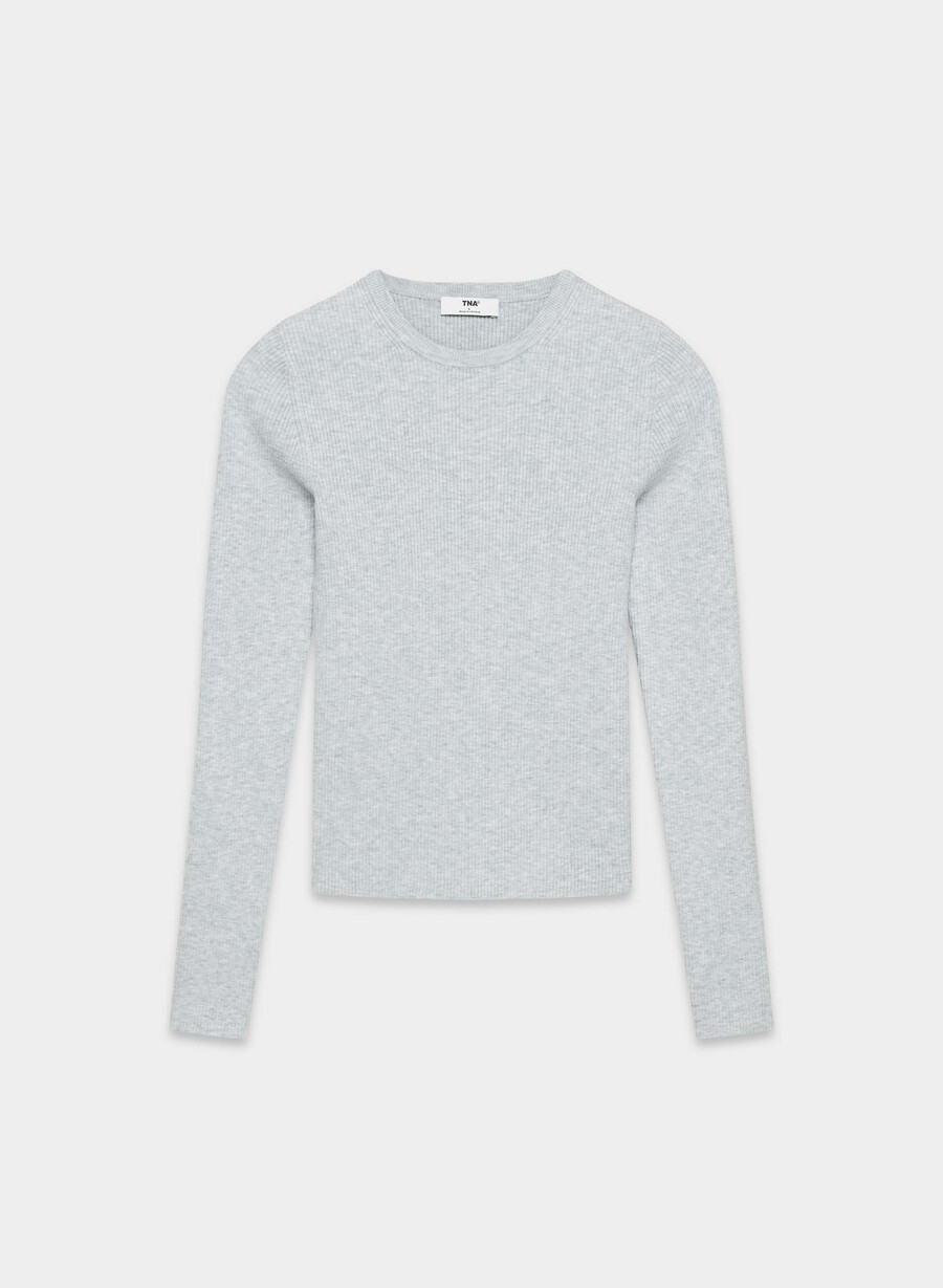 hush sweater h.light cool grey