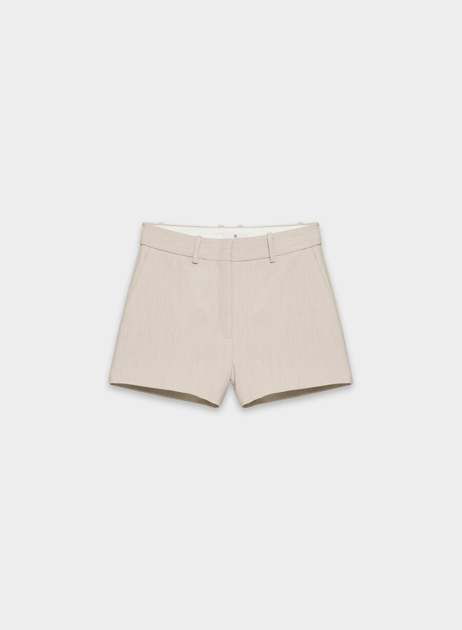 new agency mini short - reessential heather matte pearl