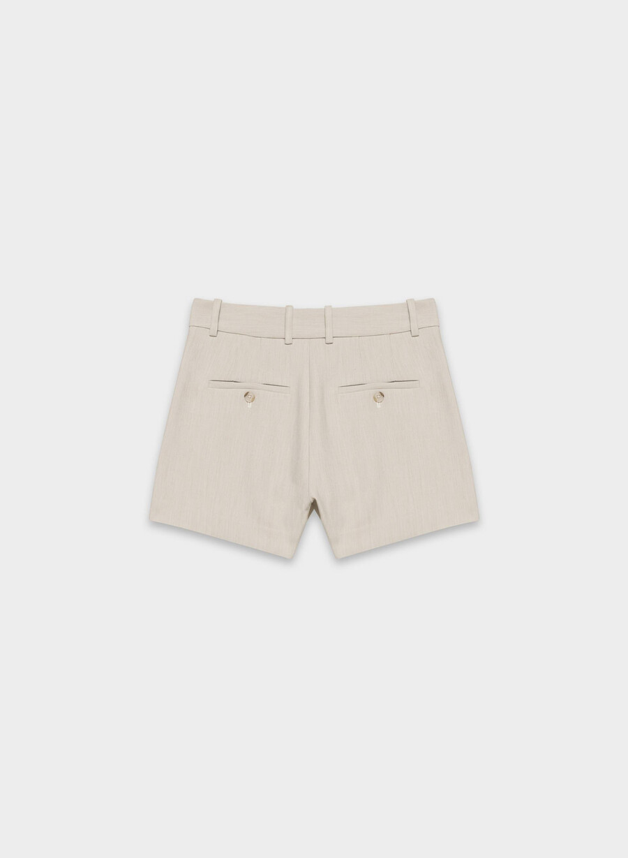 new agency mini short - reessential heather matte pearl