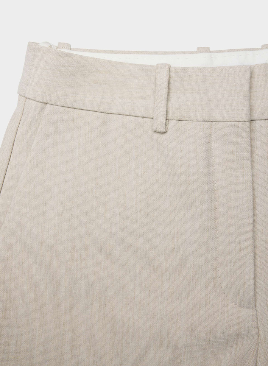 new agency mini short - reessential heather matte pearl