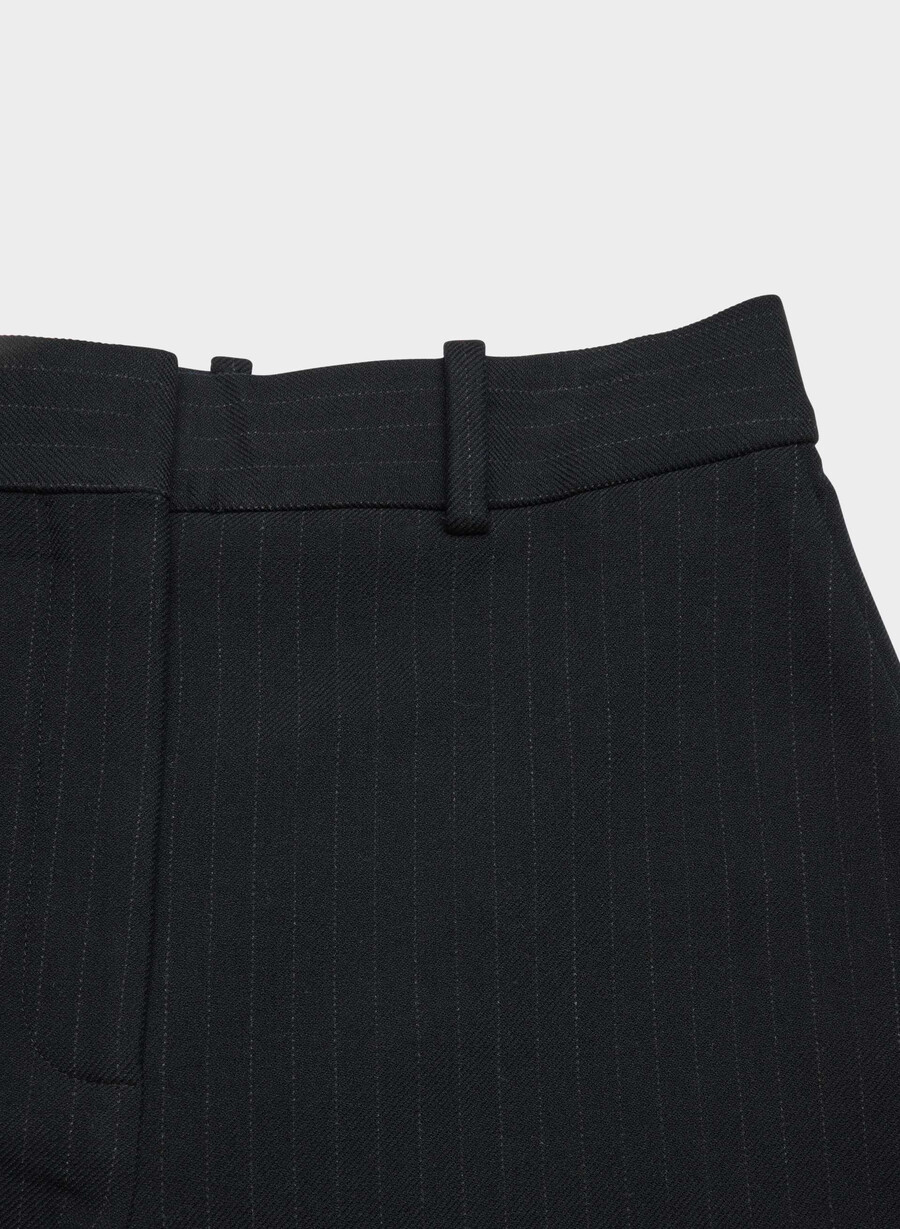 new agency mini short - reessential stn strp dn nvc gr