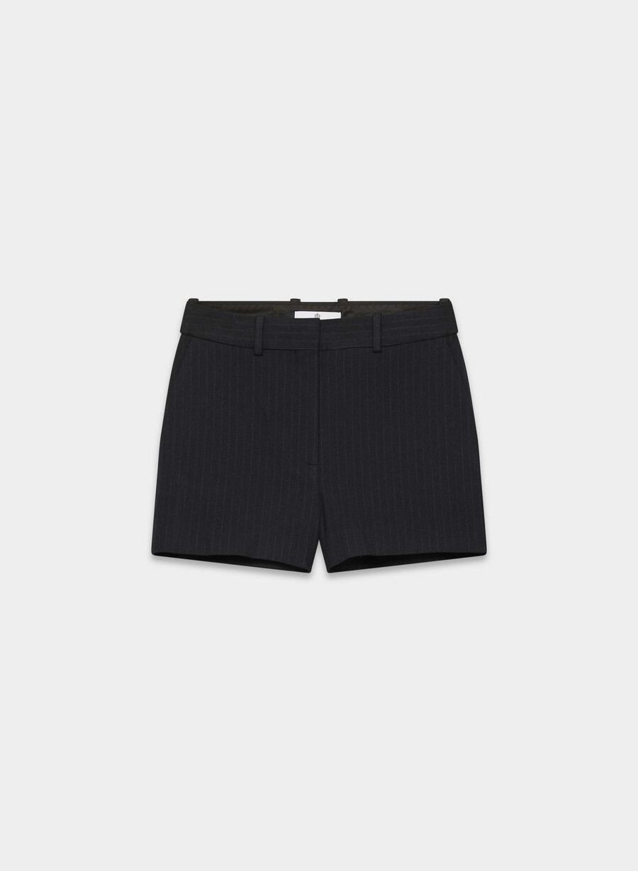 new agency mini short - reessential stn strp dn nvc gr