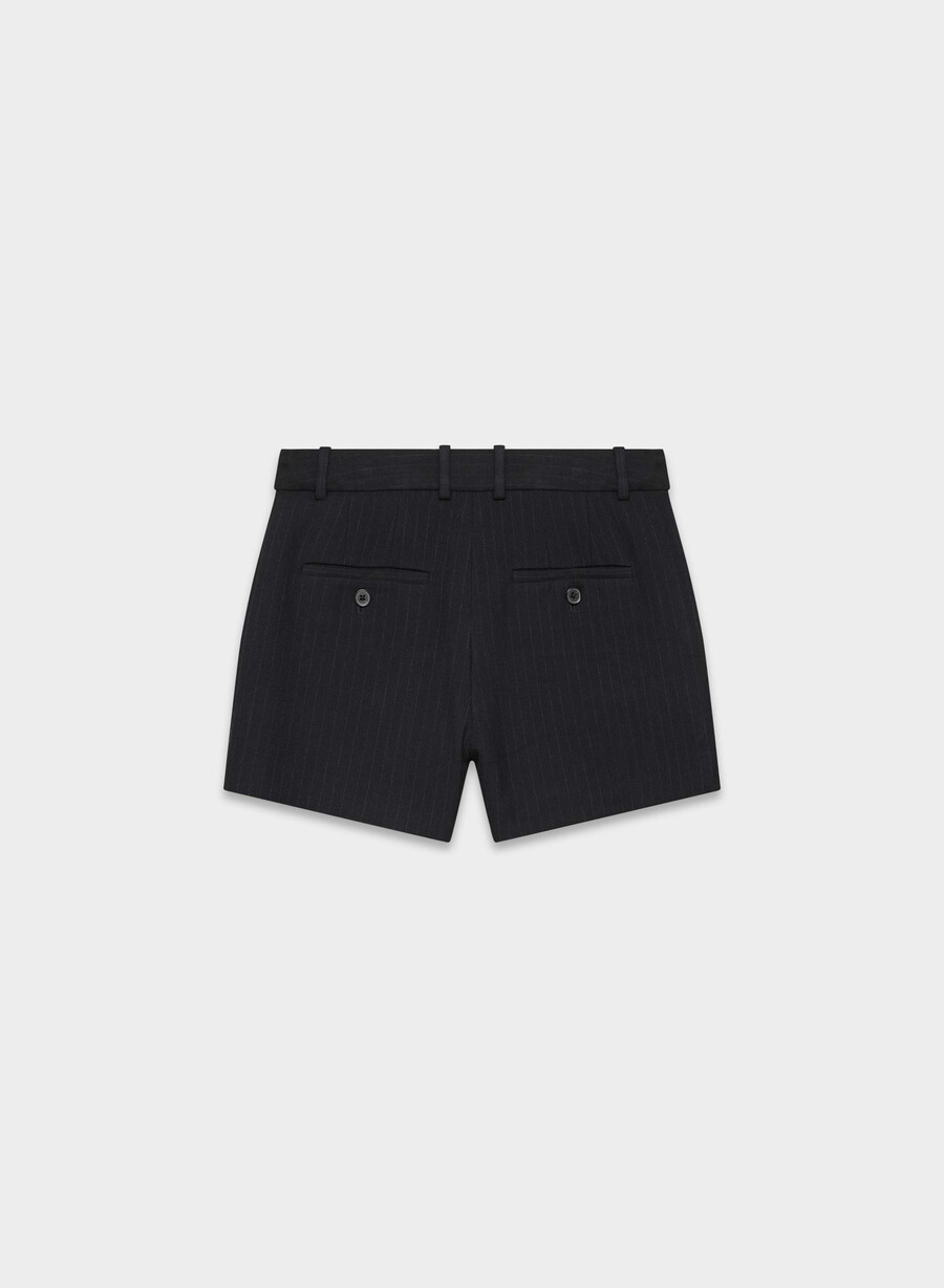 new agency mini short - reessential stn strp dn nvc gr