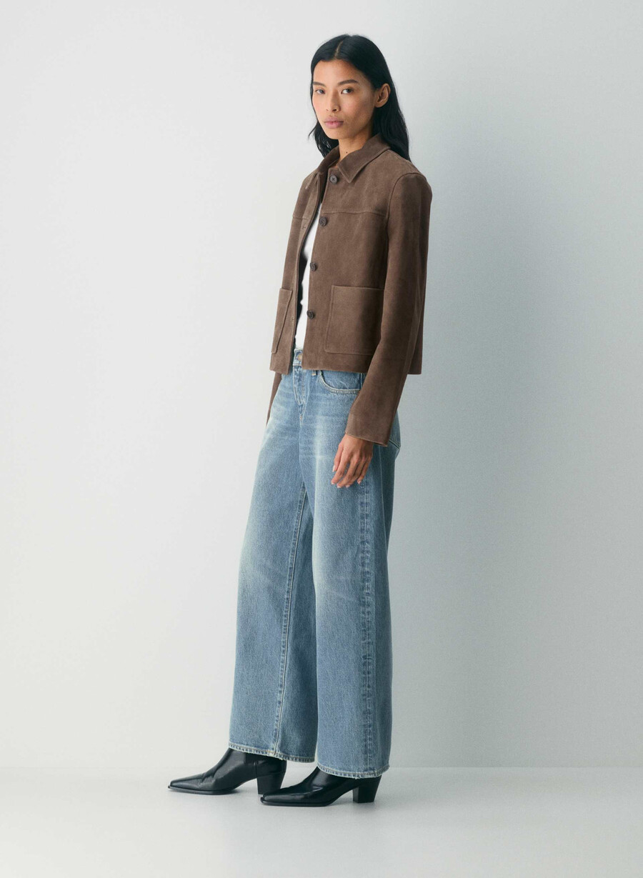 denim forum christy relaxed super lo-rise wide jeans vintage mittelblau