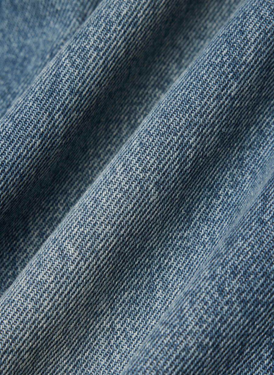 denim forum christy relaxed super lo-rise wide jeans vintage mittelblau