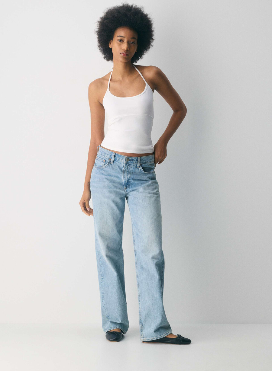 homestretch smooth deejay halter top weiss