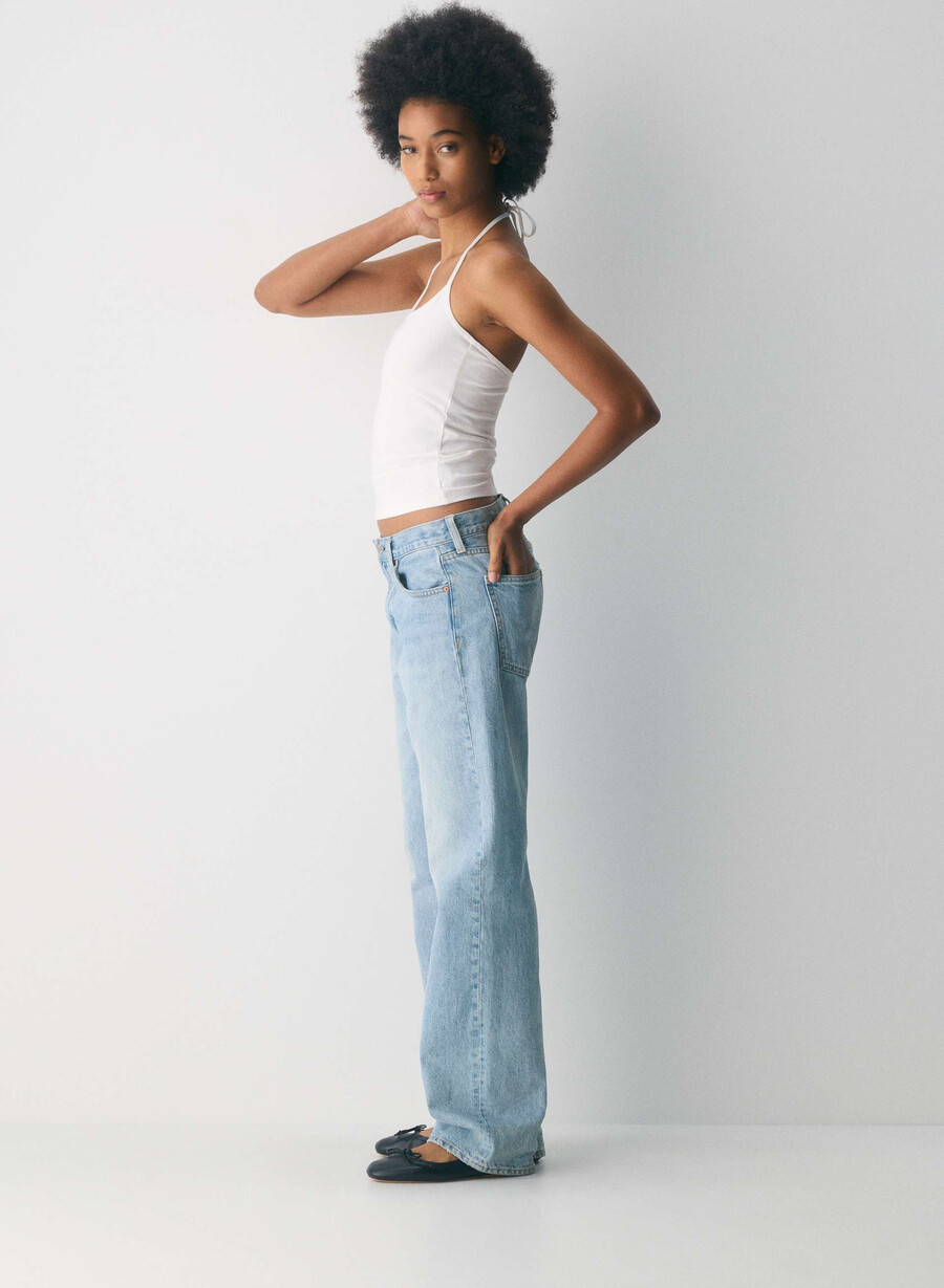 homestretch smooth deejay halter top weiss