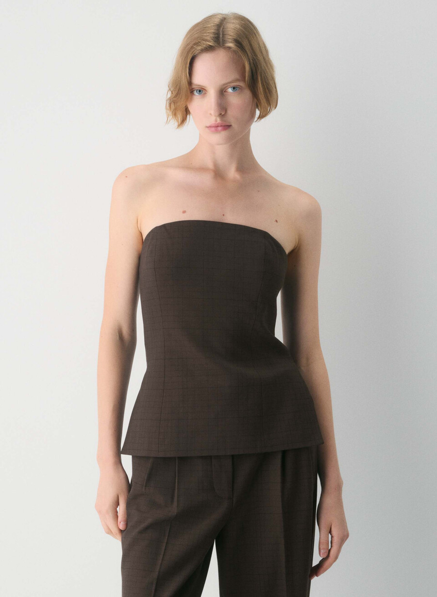 elegantes tube-top sanford chk rm brblk
