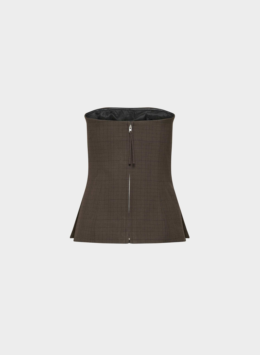 elegantes tube-top sanford chk rm brblk