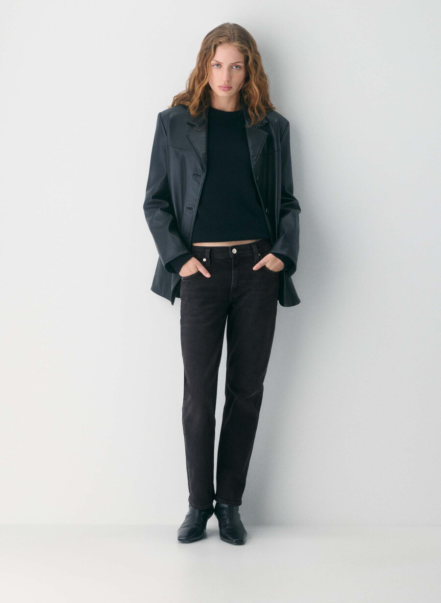 citizens of humanity anissa low rise straight jean willow