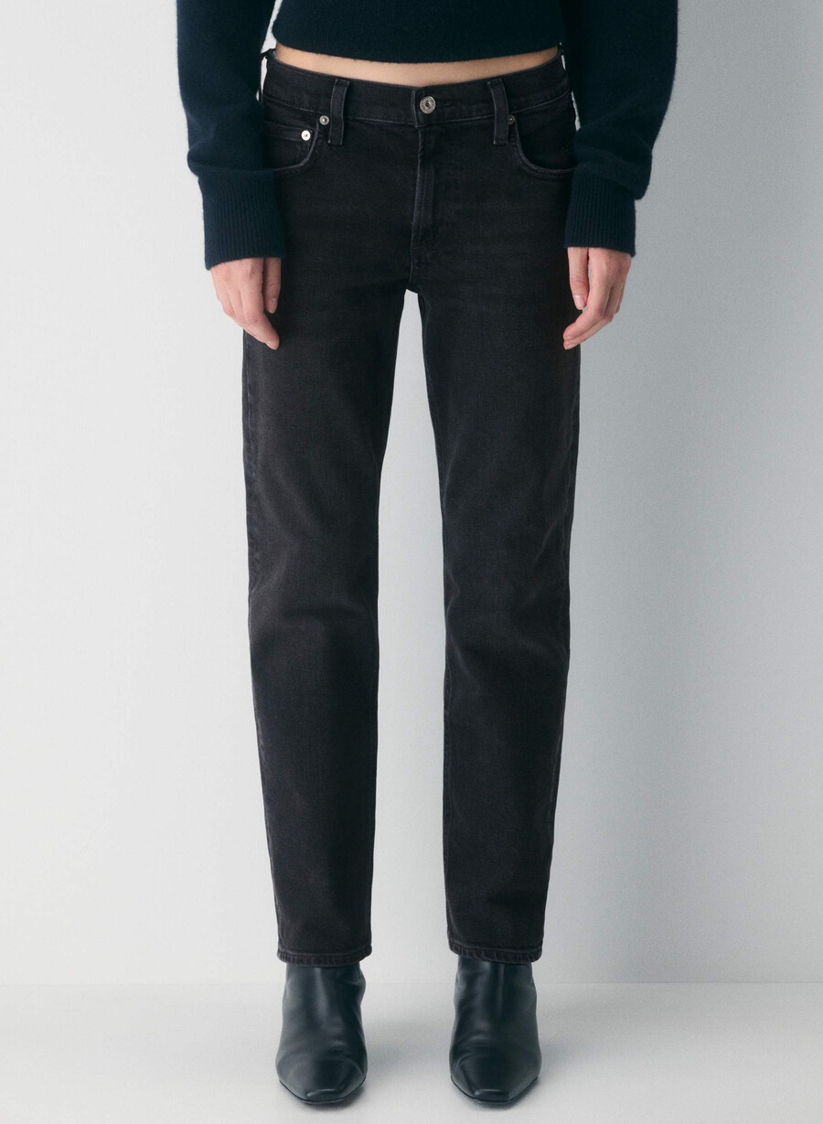 citizens of humanity anissa low rise straight jean willow