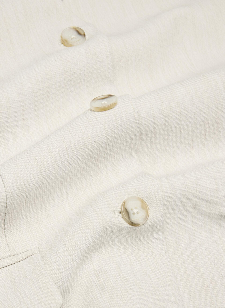 sidecar blazer heather matte pearl
