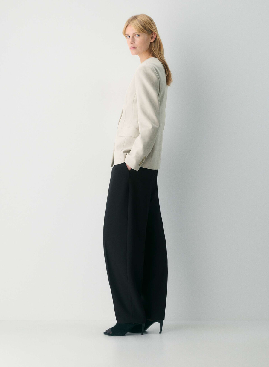 sidecar blazer heather matte pearl