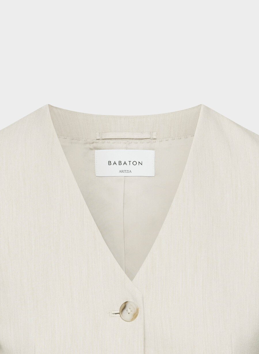 sidecar blazer heather matte pearl