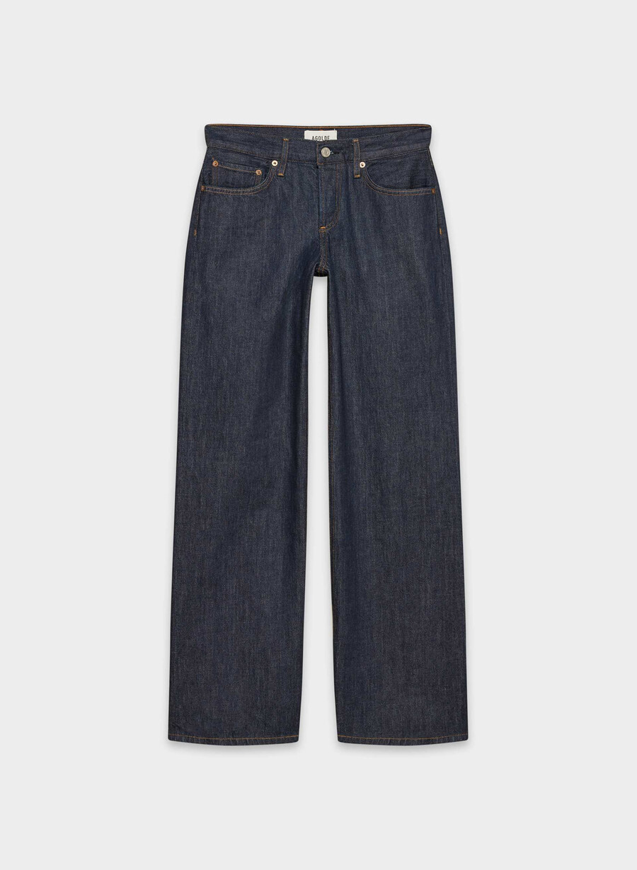 agolde low rise loose jeans pure