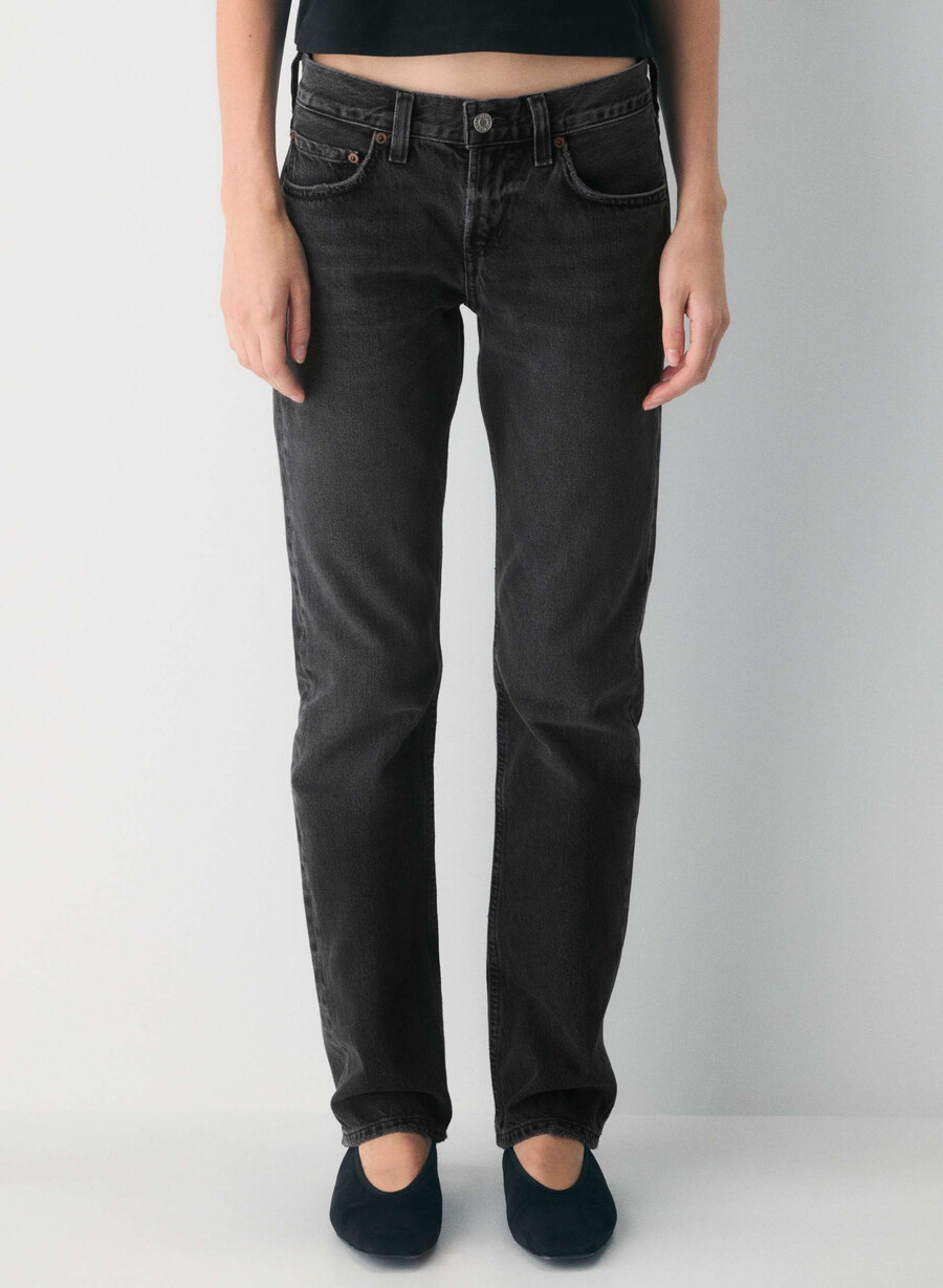 agolde low rise slim jeans arcane