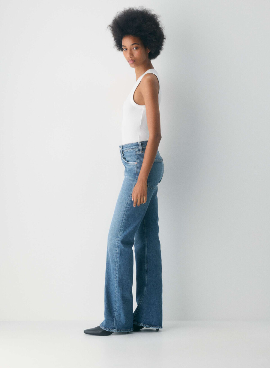 agolde mid rise kick boot jeans curve
