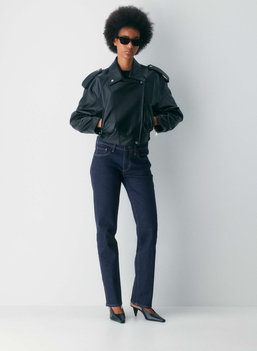 denim forum tilda lo-rise straight jeans no-stress dunkelblau