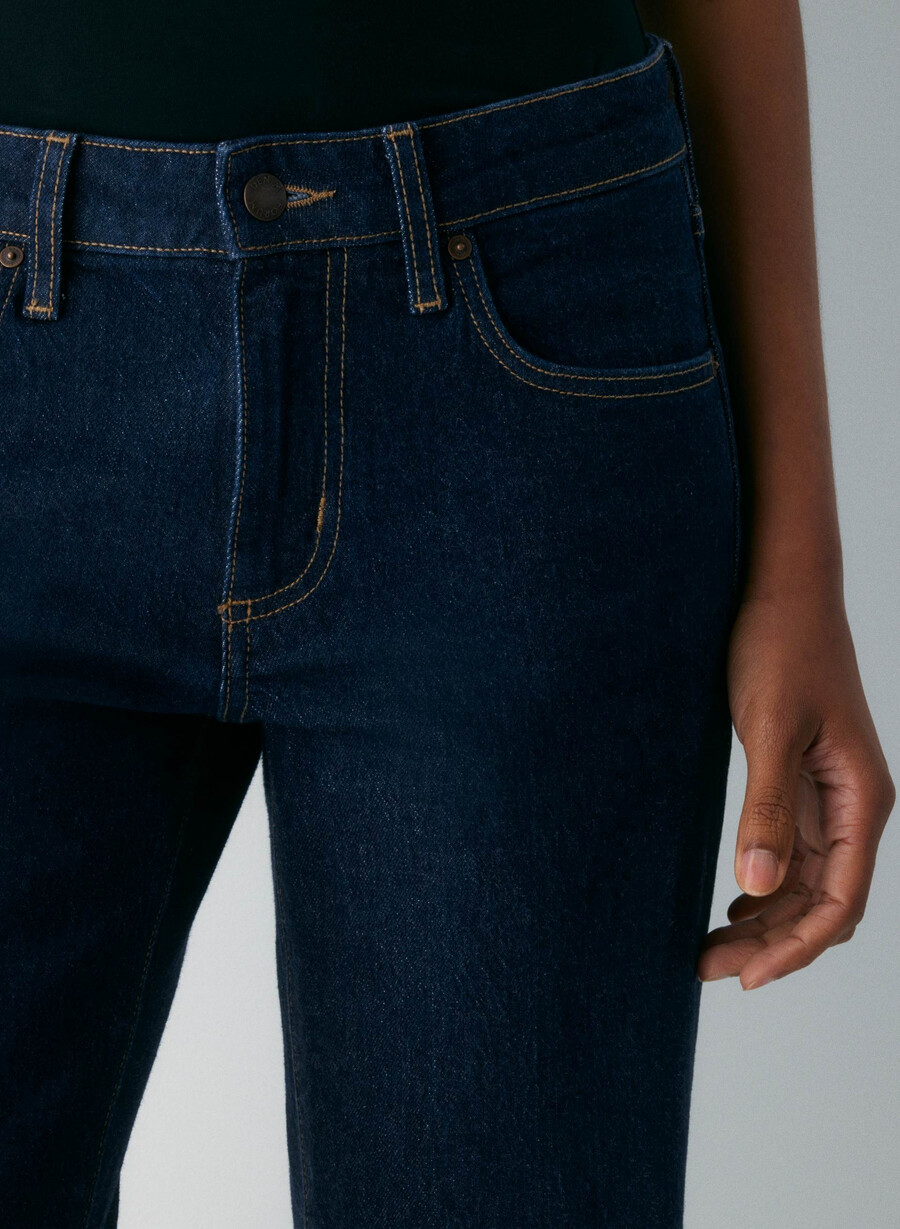denim forum tilda lo-rise straight jeans no-stress dunkelblau