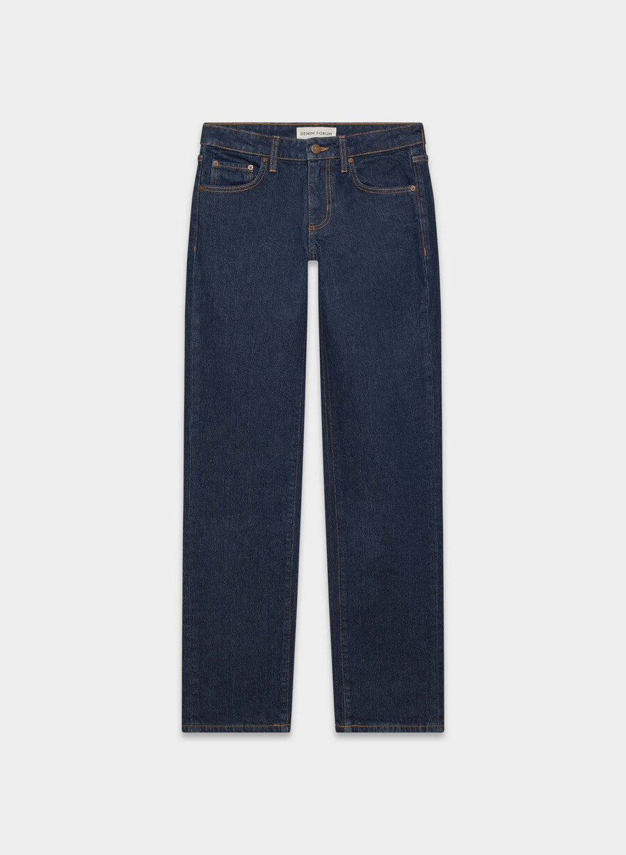 denim forum tilda lo-rise straight jeans no-stress dunkelblau