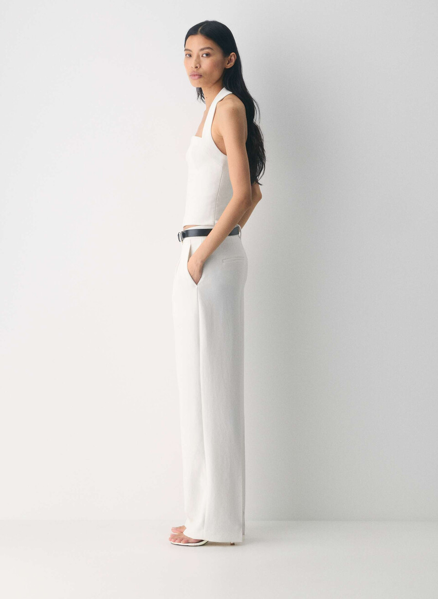 whisper halter top - crepette light birch