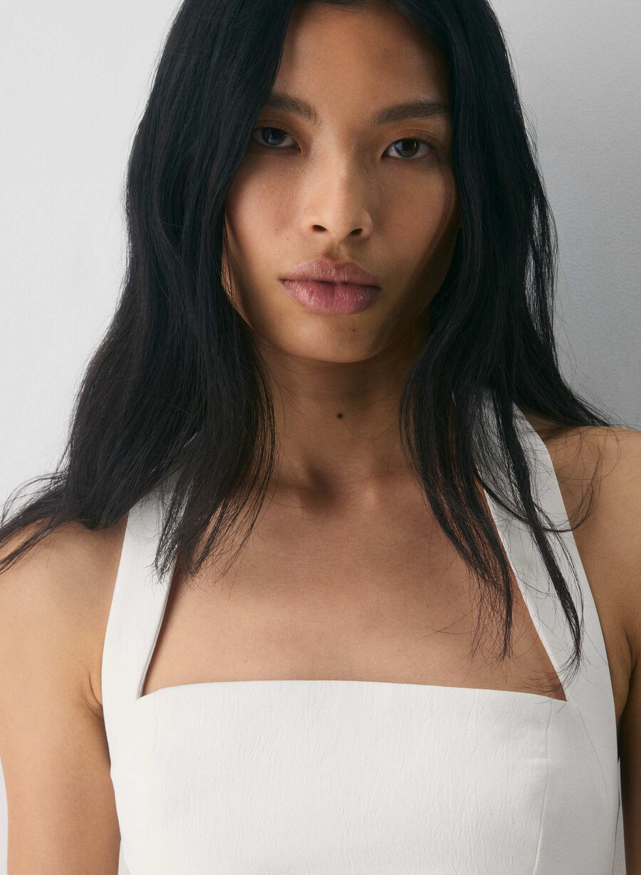 whisper halter top - crepette light birch