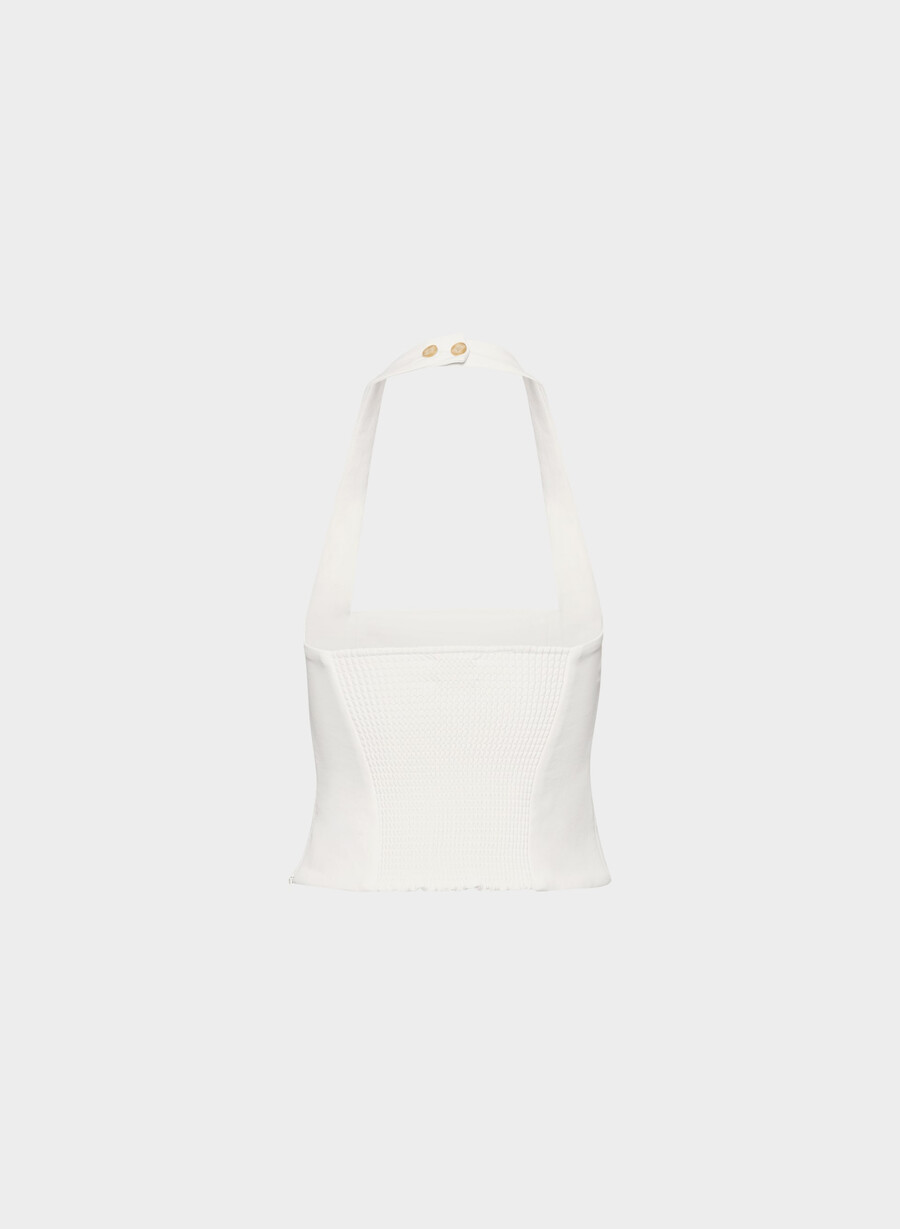 whisper halter top - crepette light birch