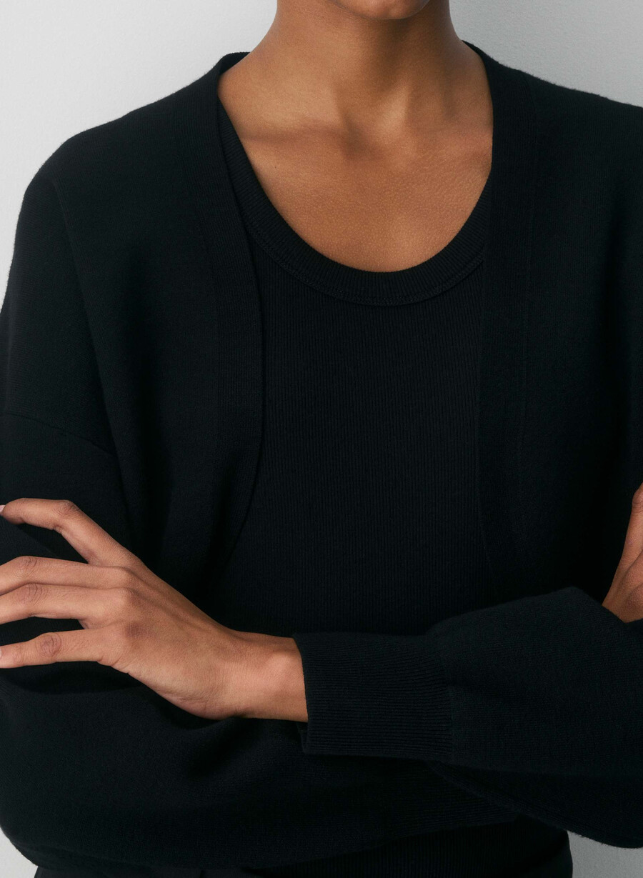 new decision shrug – wonder yarn schwarz