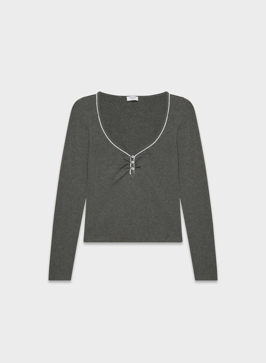 chill lovely langarmshirt heather charcoal
