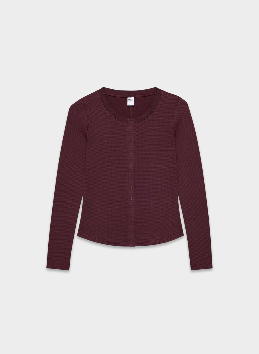 neues wafflex mazzy langarmshirt in kardamom