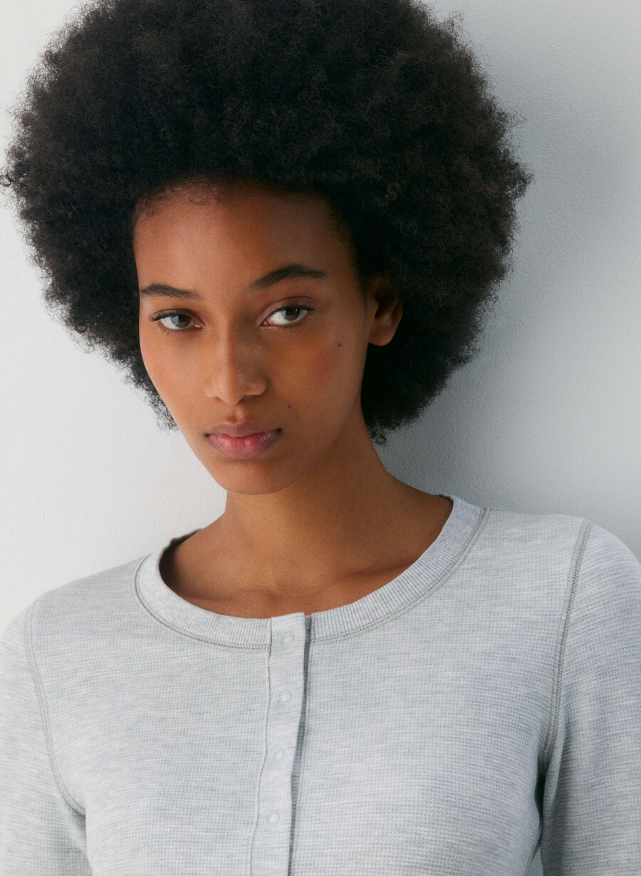 neues wafflex mazzy langarmshirt in kardamom