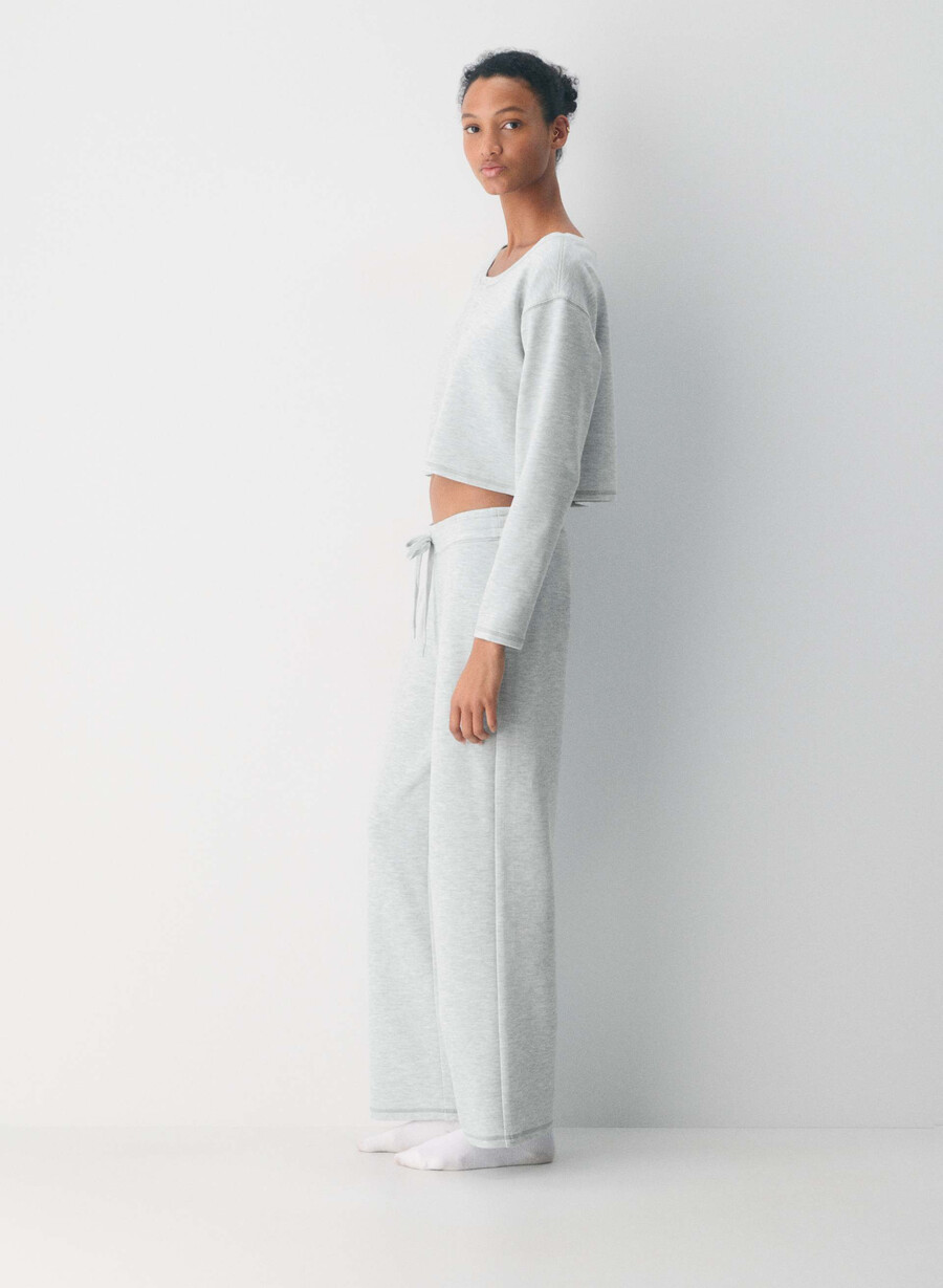 neues wafflex lush langarmshirt heather cloud white