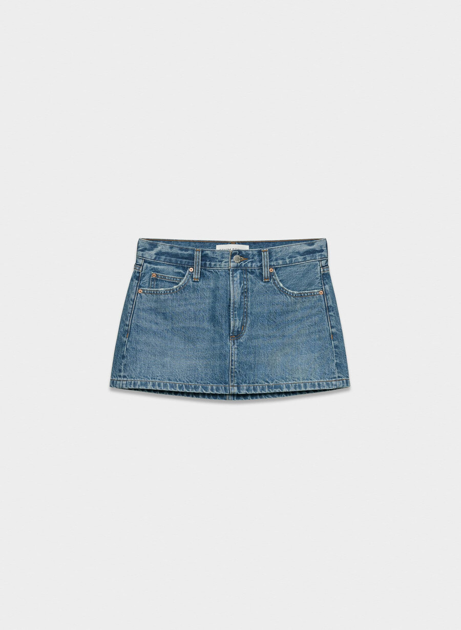 denim forum der vintage-mikro-jeansrock aus den 90ern 5 jahre kiss n tell bl