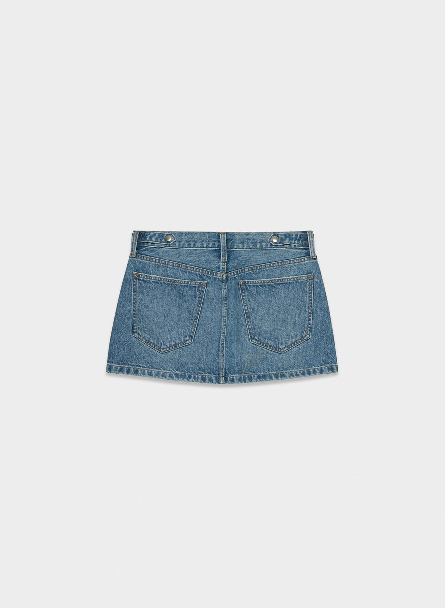 denim forum der vintage-mikro-jeansrock aus den 90ern 5 jahre kiss n tell bl