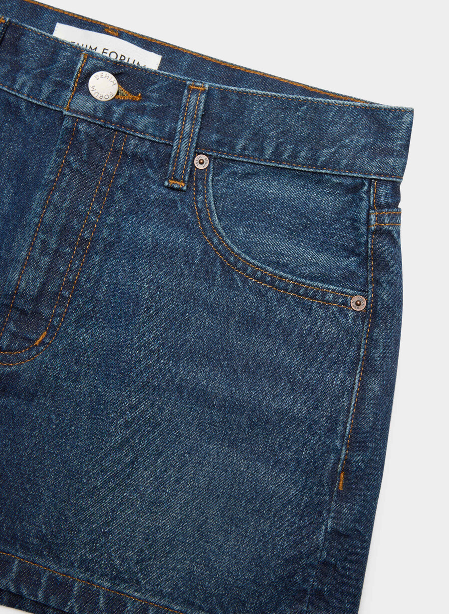 denim forum der vintage-mikro-jeansrock aus den 90ern be about dark bleu