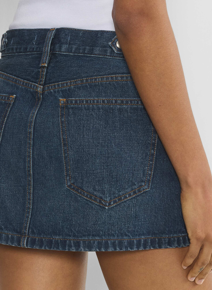 denim forum der vintage-mikro-jeansrock aus den 90ern be about dark bleu
