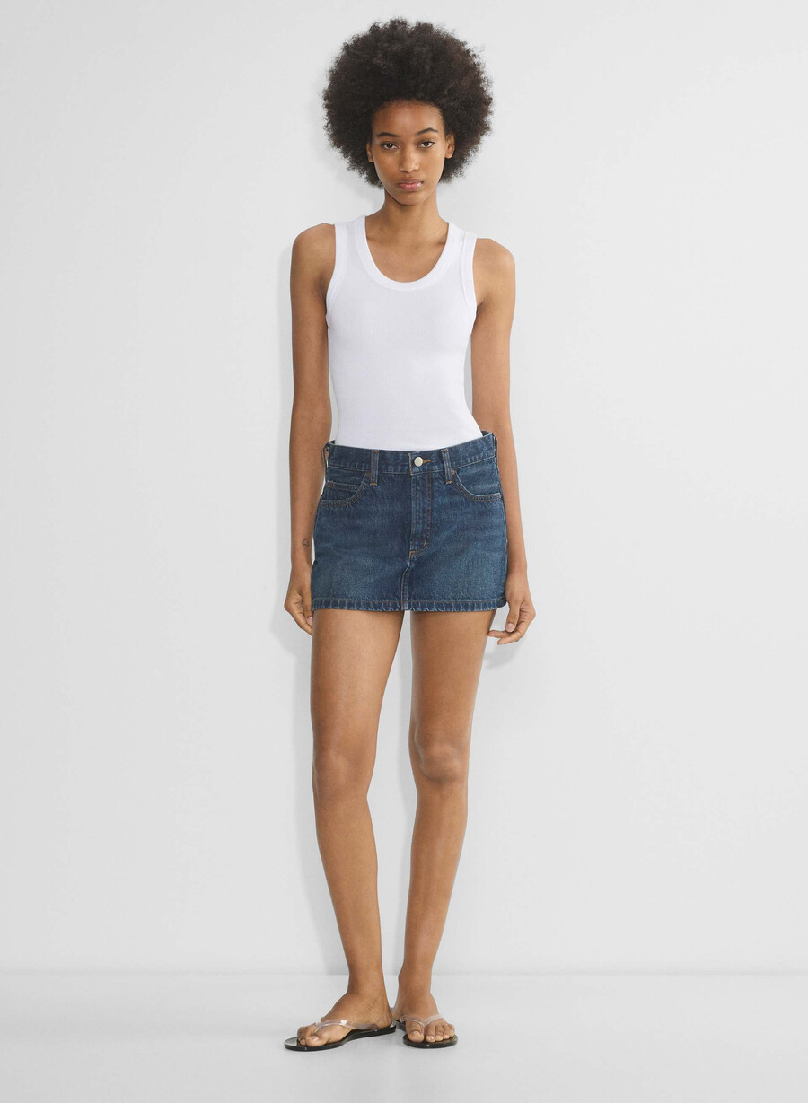 denim forum der vintage-mikro-jeansrock aus den 90ern be about dark bleu
