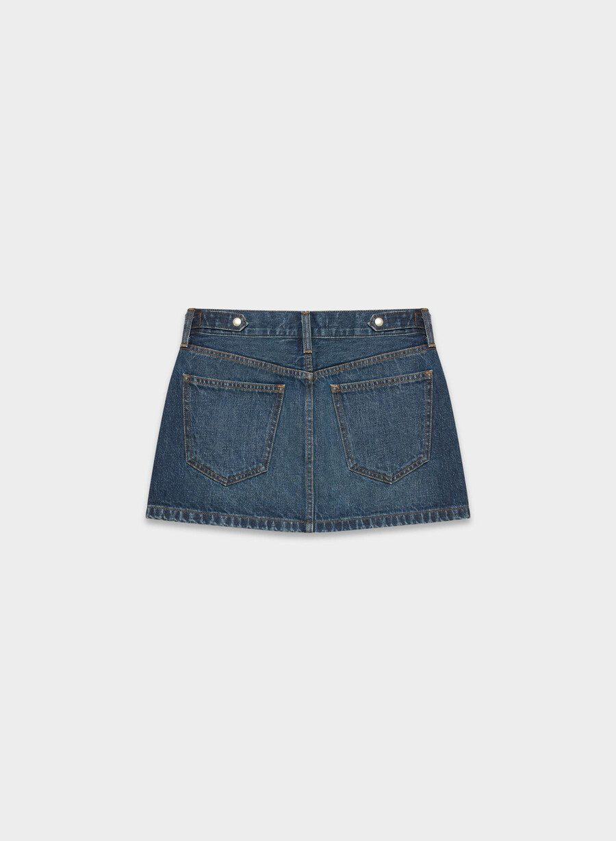 denim forum der vintage-mikro-jeansrock aus den 90ern be about dark bleu