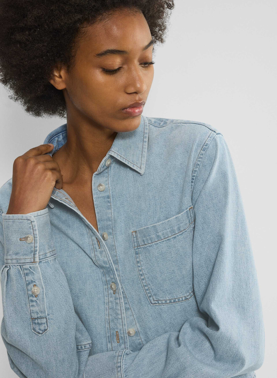 denim forum das bequeme jeanshemd aus den 80ern mit taille hier kommt das sn bl